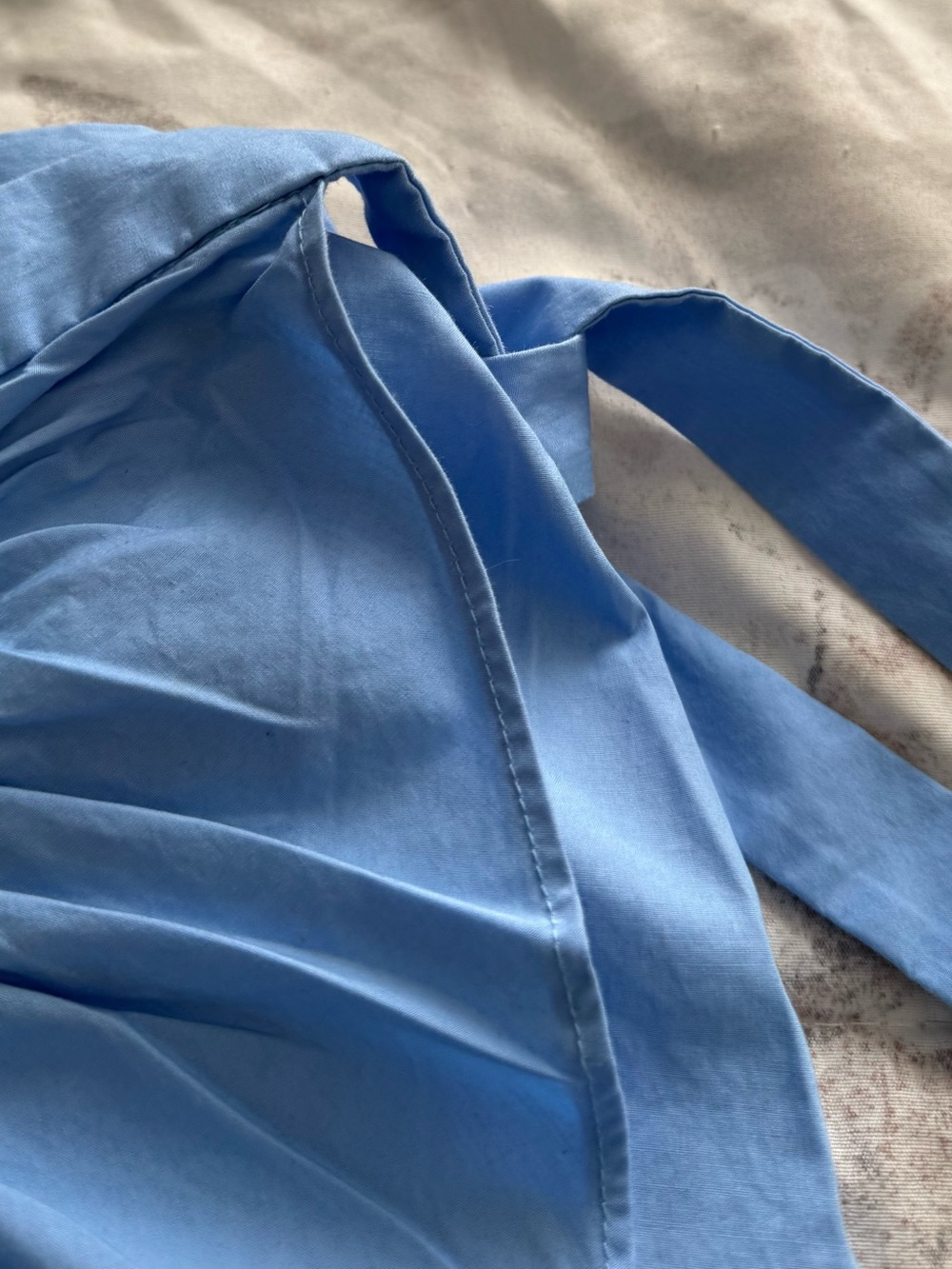 J. Crew periwinkle Blue Ruffle wrap Midi Skirt, size 000 feminine adjustable - Picture 11 of 16